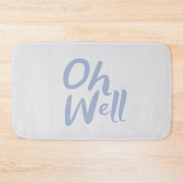 Item preview, Oh Well typography in blue color designed and sold by Abbara.
