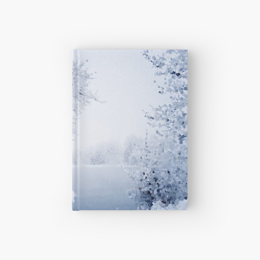 Snowy Wooded Landscape Hardcover Journal