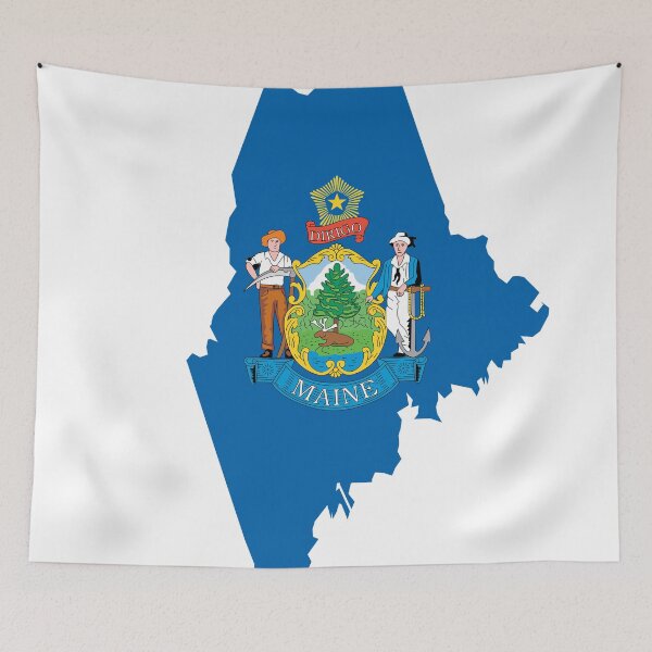 Item preview, Love My State Maine Map Hometown designed and sold by elhefe.