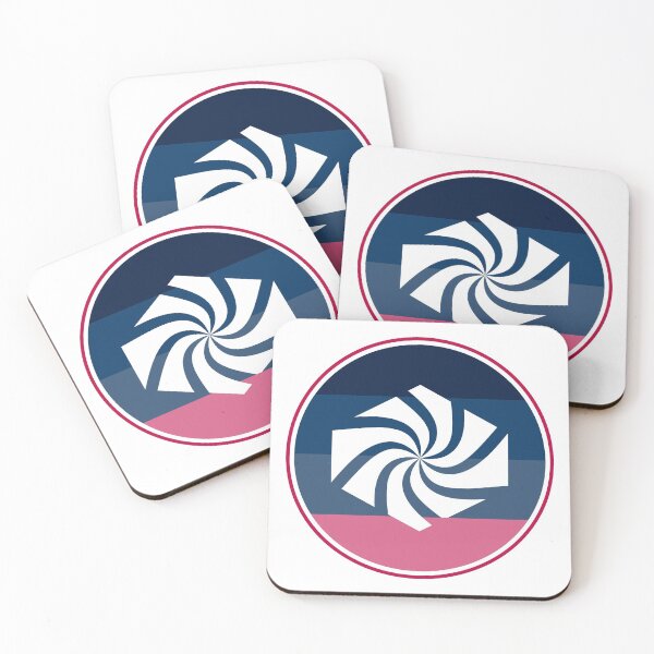 Item preview, hypnotic logo of simple hexagon shape and fresh colors designed and sold by Half Mess.