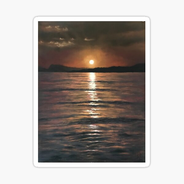 Aperçu de l'œuvre coucher de soleil créée et vendue par Magali Chami.