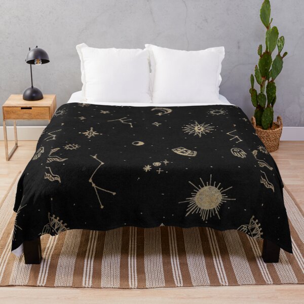 Item preview, Gold and black witchy pattern designed and sold by MagicPlumeria.