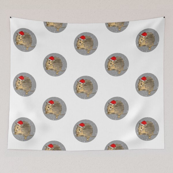 Item preview, Christmas gerbil in Santa hat designed and sold by Sarah-Wilde.