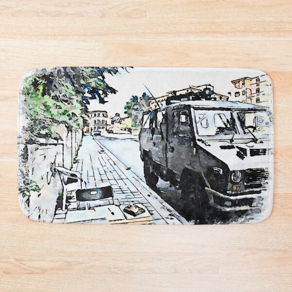 Item preview, L'Aquila: checkpoint with truck of the army designed and sold by Giuseppe Cocco.
