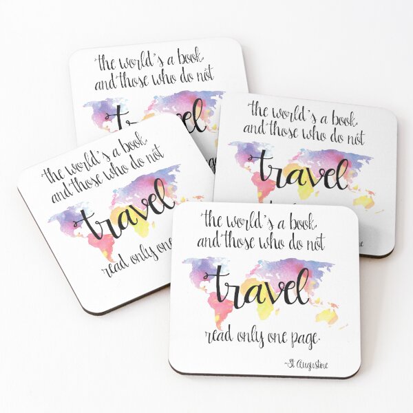 Item preview, The World's a Book/Travel - Quote by St. Augustine designed and sold by SouthernSassArt.