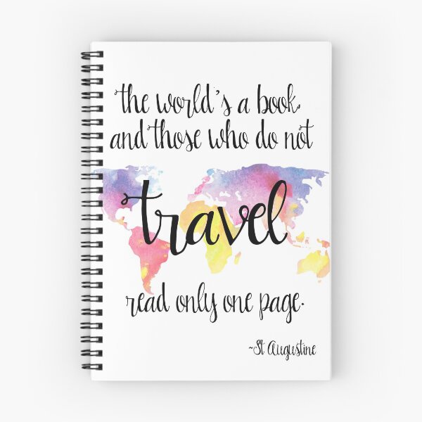 Item preview, The World's a Book/Travel - Quote by St. Augustine designed and sold by SouthernSassArt.