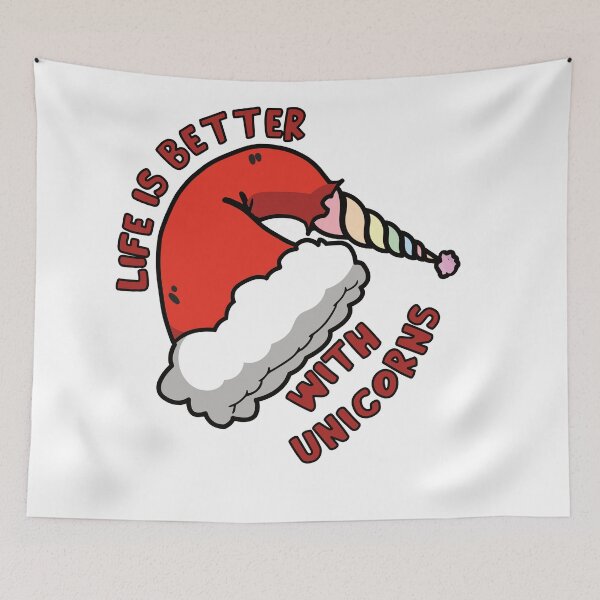 Item preview, christmas unicorn mask | life is better with unicorns designed and sold by noahs-shop.