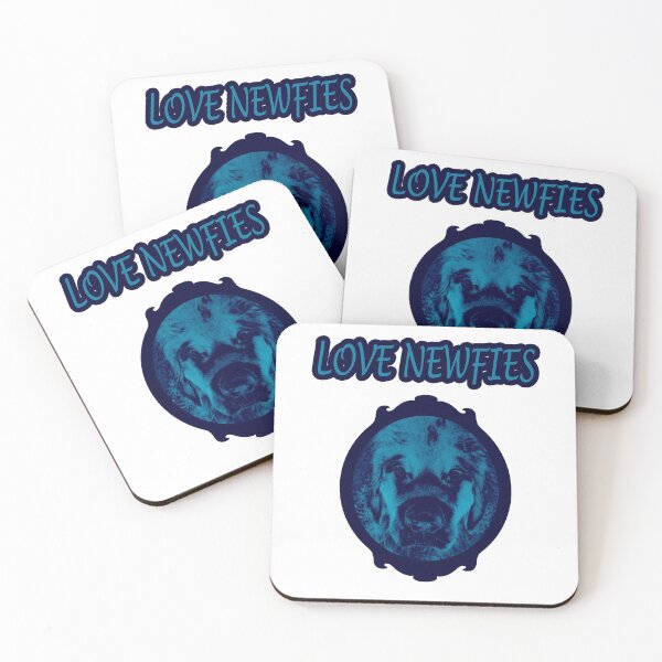 Item preview, Love Newfies blue designed and sold by Moonyflower.