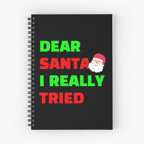 Item preview, Dear Santa I Really Tried black bcg designed and sold by Piztees.