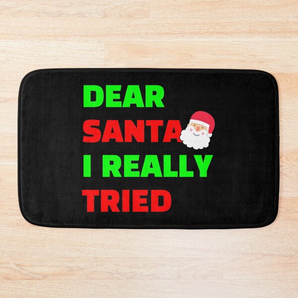 Item preview, Dear Santa I Really Tried black bcg designed and sold by Piztees.