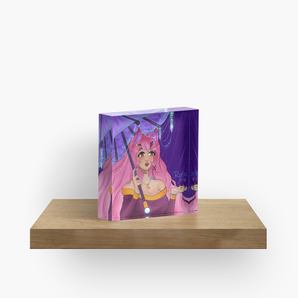 Magical Rain Acrylic Block