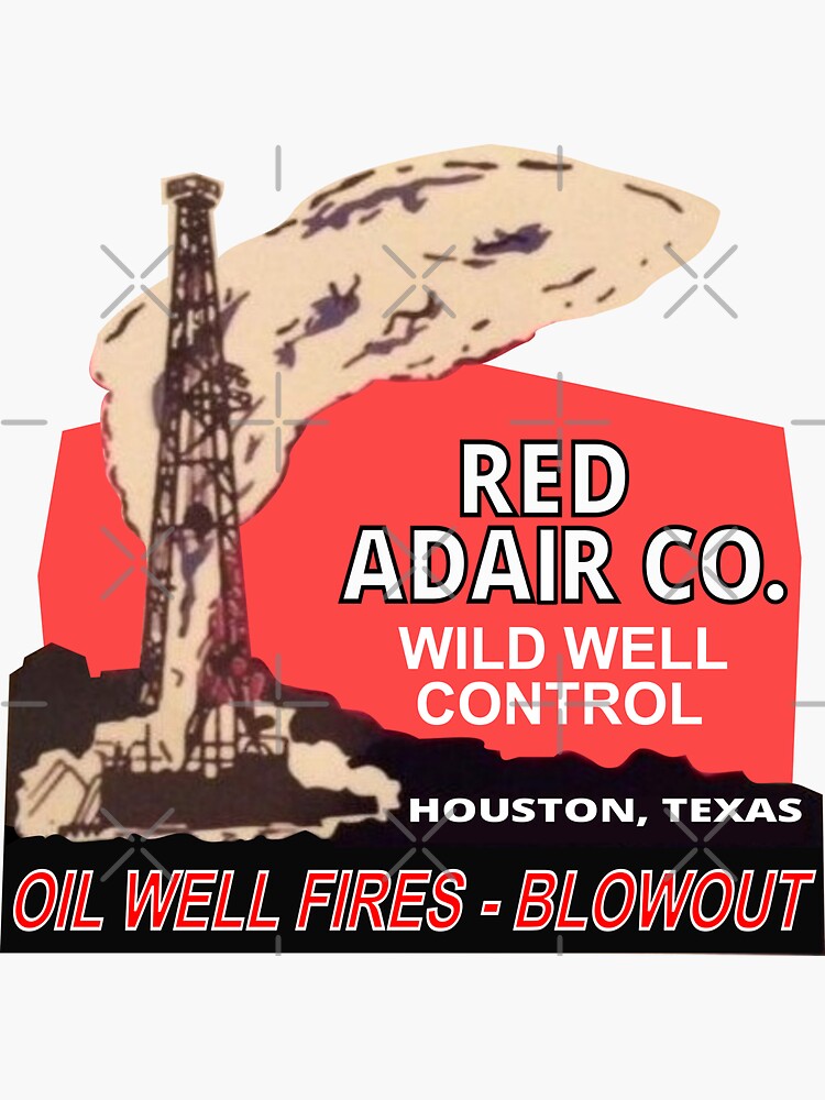 "Red Adair Co. Logo Reproduction Oil Well Firefighters Hellfighters