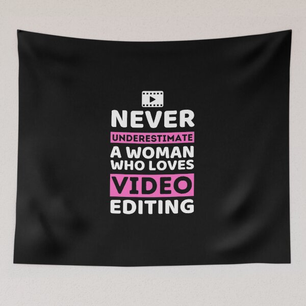 Item preview, Never Underestimate A Woman Who Loves Video Editing designed and sold by bifkee19.