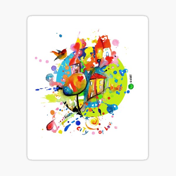 City of love Sticker