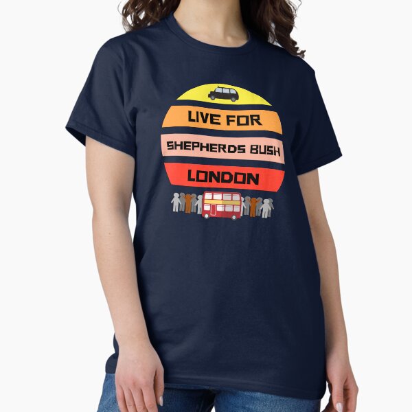 Retro Vintage Sunset Live for Shepherds Bush Souvenir Classic T-Shirt
