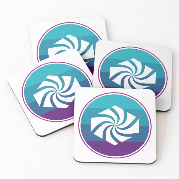 Item preview, hypnotic logo of simple hexagon shape and fresh colors designed and sold by Half Mess.