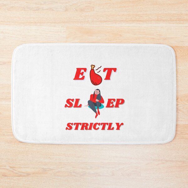 Item preview, Eat Sleep Strictly - Red Chicken Leg Piece designed and sold by StyleXSecret.