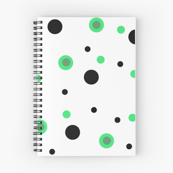 Item preview, Black and green dots designed and sold by HKathPrint.