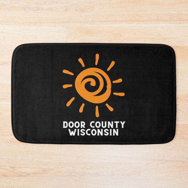Item preview, Door County Wisconsin Sun Design Fishing Camping Outdoors RVing Hiking Graphic Drawing Design Lake Michigan Travel Vacation Camping designed and sold by fineartprints1.