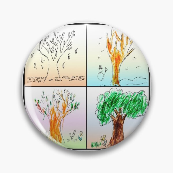 Item preview, Four seasons seen by child colored designed and sold by Grégory DUBUS.