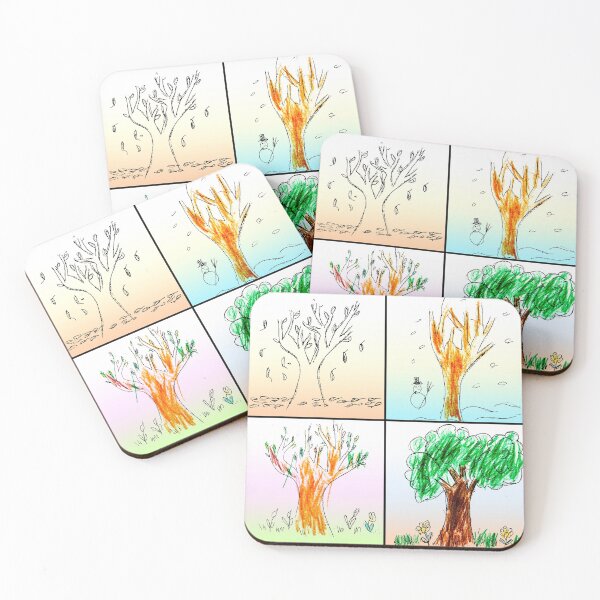 Item preview, Four seasons seen by child colored designed and sold by Grégory DUBUS.