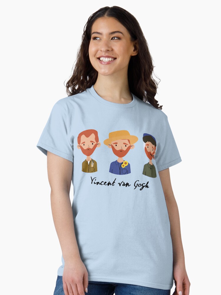 Imagen 1 de 7, Camiseta clásica con la obra Van Gogh, diseñada y vendida por creotumundo.