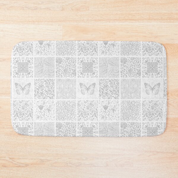 Item preview,  Vintage Floral Blocks Grey designed and sold by Jean Plout.