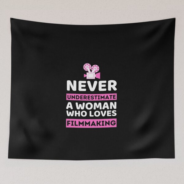 Item preview, Never Underestimate A Woman Who Loves Filmmaking designed and sold by bifkee19.