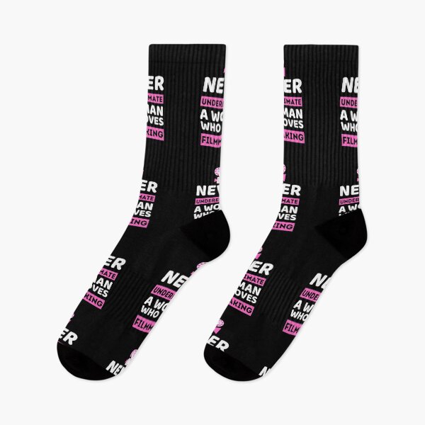 Item preview, Never Underestimate A Woman Who Loves Filmmaking designed and sold by bifkee19.