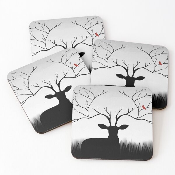 Item preview, deer tree designed and sold by rainetherabbit.