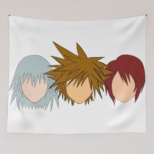 Item preview, Minimalist kingdom Hearts Sora Riku and Kairi designed and sold by NickHydo.