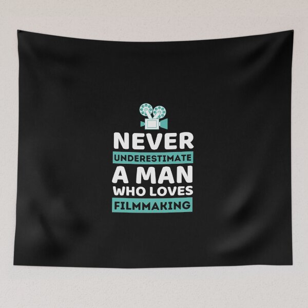 Item preview, Never Underestimate A Man Who Loves Filmmaking designed and sold by bifkee19.