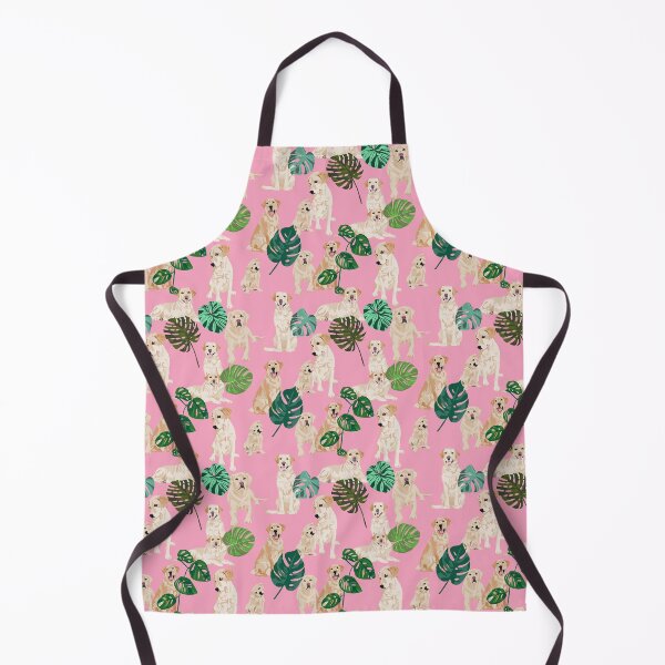 Item preview, Yellow labs tropical pink designed and sold by ArtofACoonhound.