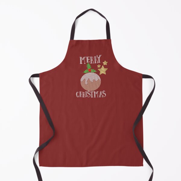Item preview, Merry Christmas Pudding Fun Ugly Sweater Faux Knit Design designed and sold by Artification.
