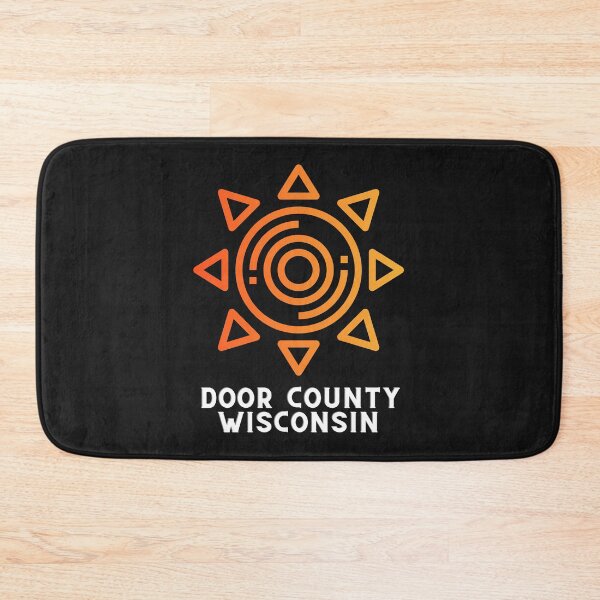 Item preview, Door County Wisconsin Tribal Sun Design Fishing Camping Outdoors RVing Hiking Graphic Drawing Design Lake Michigan Travel Vacation Camping designed and sold by fineartprints1.