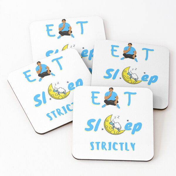 Item preview, Eat Sleep Strictly - Deep Sky Blue designed and sold by StyleXSecret.