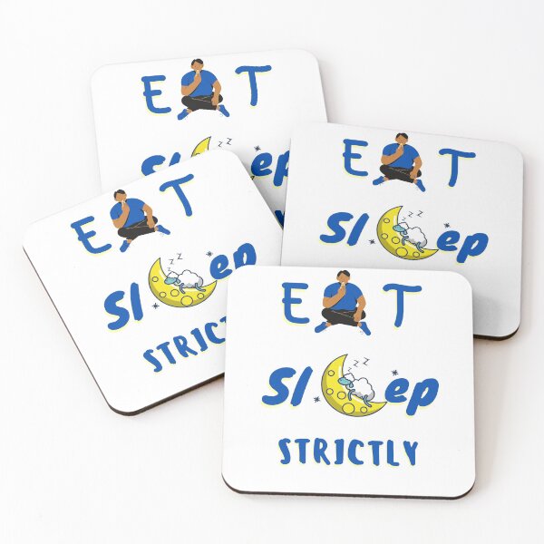 Item preview, Eat Sleep Strictly - Blue designed and sold by StyleXSecret.