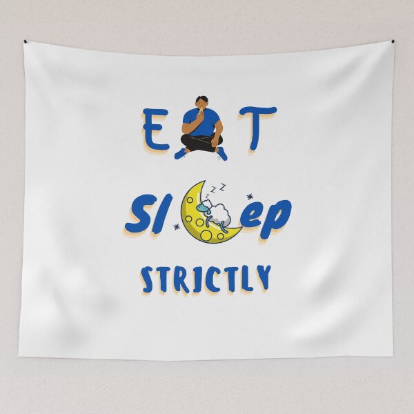 Item preview, Eat Sleep Strictly - Blue designed and sold by StyleXSecret.