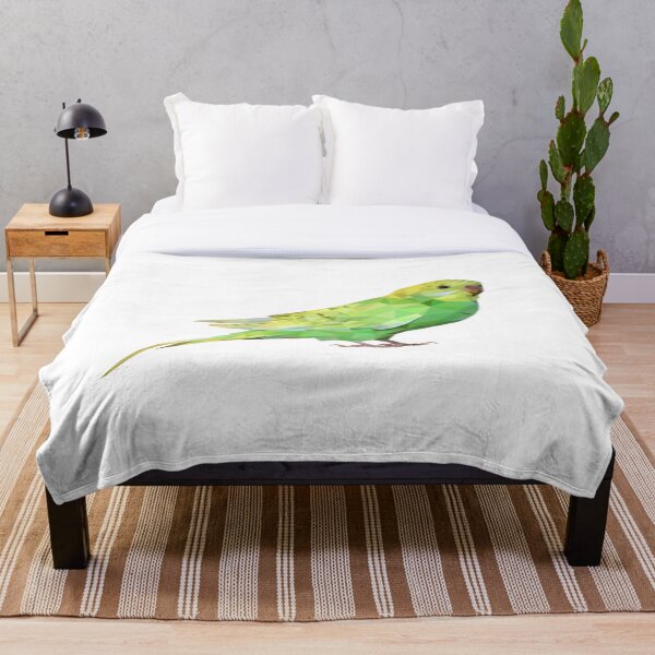 Item preview, Geometric green parakeet designed and sold by Vectoraw.