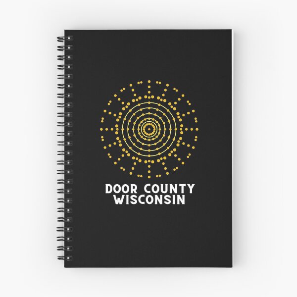 Item preview, Door County Wisconsin Tribal Geometric Sun Design Fishing Camping Outdoors RVing Hiking Graphic Drawing Design Lake Michigan Travel Vacation Camping designed and sold by fineartprints1.