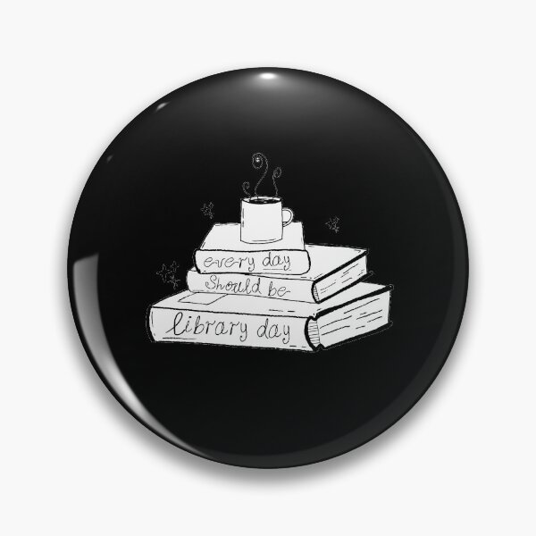 Item preview, Everyday Should Be Library Day - Books and Coffee designed and sold by tinypurpleland.