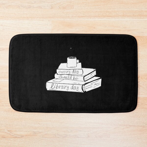Item preview, Everyday Should Be Library Day - Books and Coffee designed and sold by tinypurpleland.