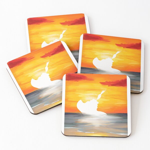 Item preview, Sunset beach silhouette couple designed and sold by audreyborst.