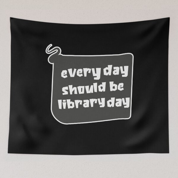 Item preview, Everyday Should Be Library Day - Books and Coffee designed and sold by tinypurpleland.