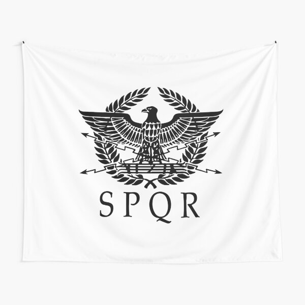 Item preview, SPQR (White and Black) designed and sold by Mercatus.