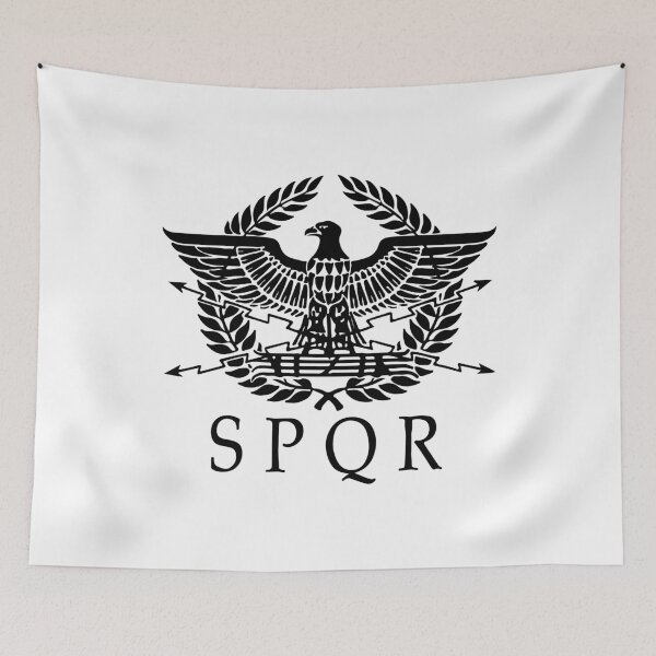 Item preview, SPQR (White and Black) designed and sold by Mercatus.