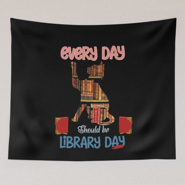 Item preview, Everyday Should Be Library Day - Books and Coffee designed and sold by tinypurpleland.