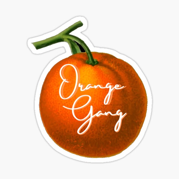 Orange gang fruit Sticker
