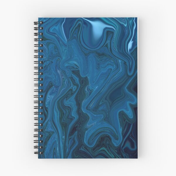 Item preview, Abstract Colorful liquid marbling art - dark blue sunset  designed and sold by Butterfly-Dream.