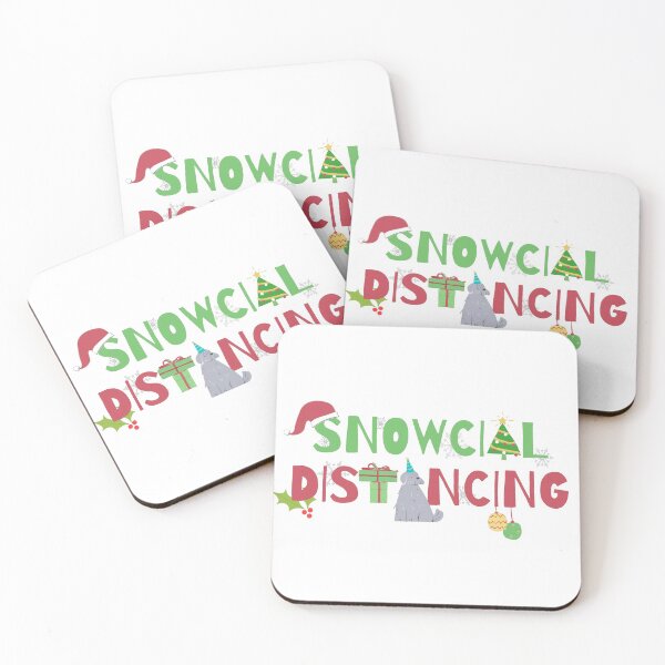Item preview, Snowcial Distancing Funny & Cute White designed and sold by fantasticpud.